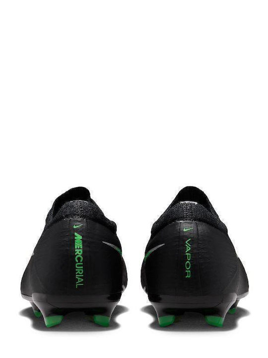 Jr Vapor FG Παιδικά Ποδοσφαιρικά Παπούτσια με Τάπες Μαύρα