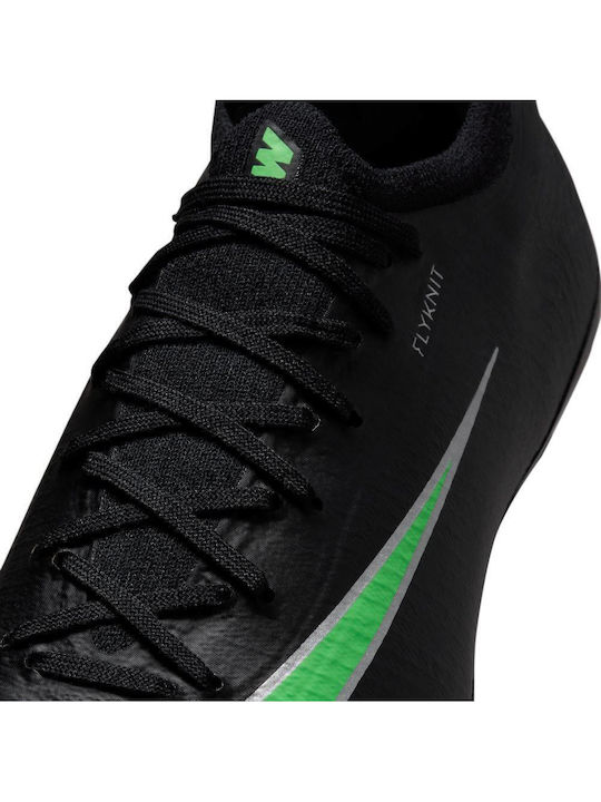 Jr Vapor FG Παιδικά Ποδοσφαιρικά Παπούτσια με Τάπες Μαύρα