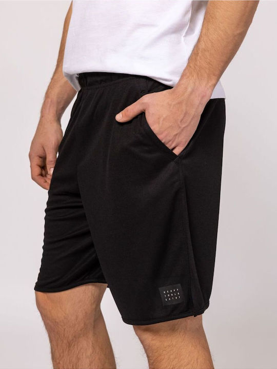 Pantaloni Scurți Bărbați Sport Negri