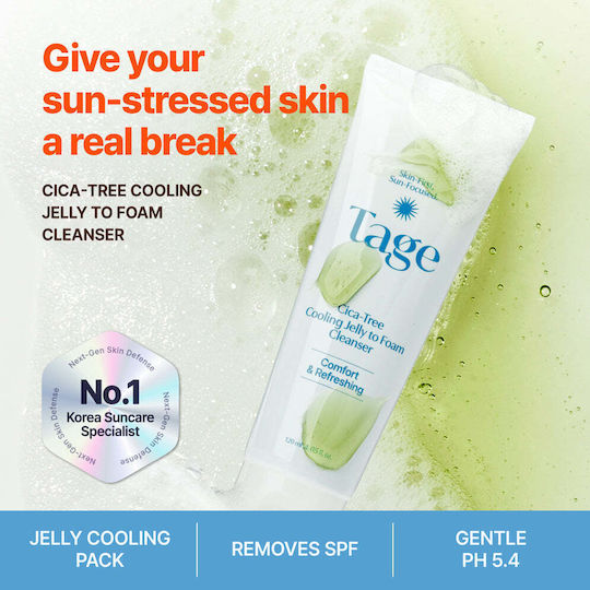 Tage Cica-Tree Cooling Gel Face Cleanser with Soothing Action 120ml