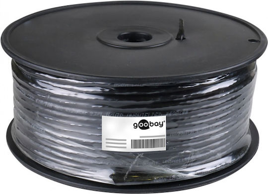 Goobay U/UTP Кат.6 (Gigabit) Мрежови Кабел Ethernet 50m Черен