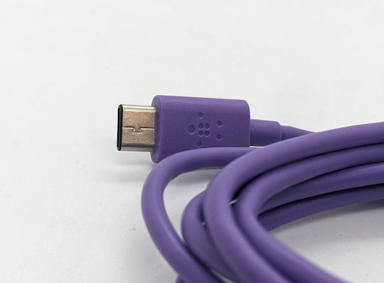 Belkin MIXIT USB 2.0 Кабел USB-C мъжки - USB-C мъжки Лилав 1.8м (F2CU043BT06-PUR)