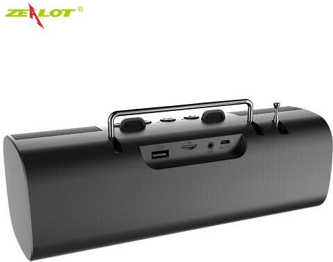 Zealot S40 Bluetooth високоговорител 10W с радио Черен