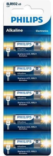 Philips 8lr932p5b/grs Αλκαλικές Μπαταρίες A23 12V 5τμχ