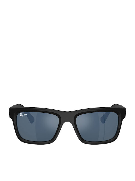 Ray Ban Unisex Sunglasses with Black Frame and Blue Lens