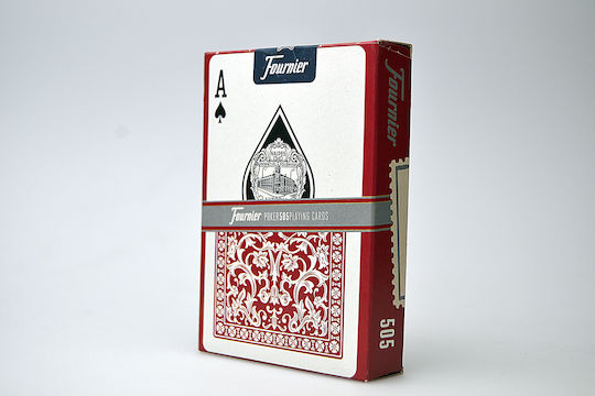 Fournier No. 505 Τράπουλα 1τμχ Πλαστικοποιημένη για Poker Κόκκινη