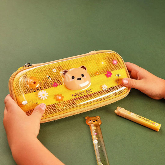 Legami Milano Pencil Case Cylinder Teddy Bear