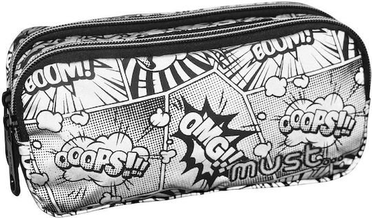 Must Team Reflect Design Pencil Case with 2 Compartments Gray