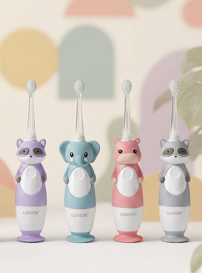 Luvion Elektrische Kinderzahnbürste mit Stoppuhr