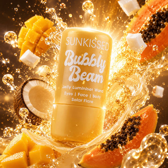 Sunkissed Bubbly Beam Solar Flare Gelee Luminiser Stift 8g Strahlender Glanz Augen Gesicht & Körper
