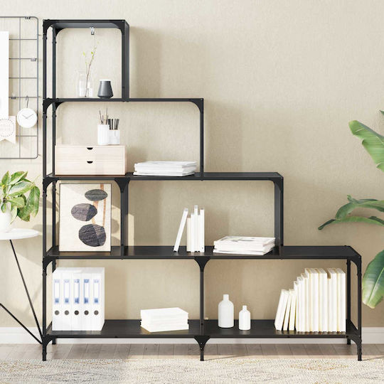Bücherregal Schwarze Eiche 139x33.5x149cm