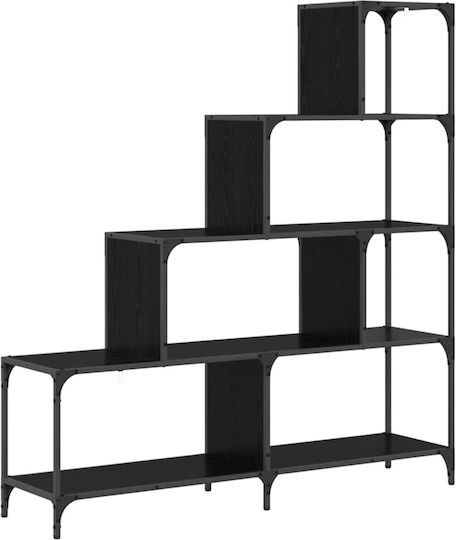 Bücherregal Schwarze Eiche 139x33.5x149cm