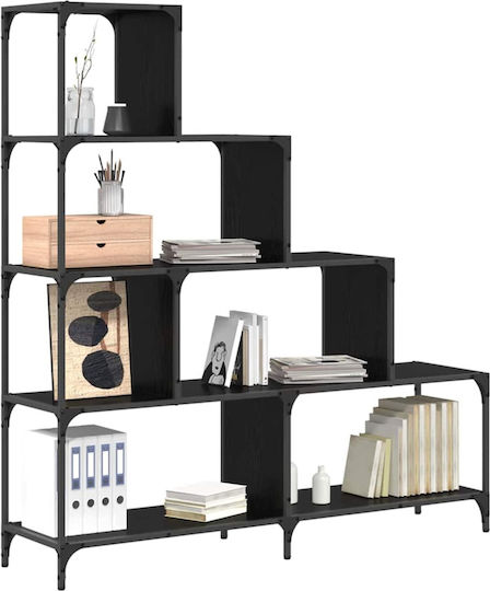 Bücherregal Schwarze Eiche 139x33.5x149cm