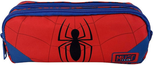 Spiderman Κασετίνα Βαρελάκι Κόκκινη