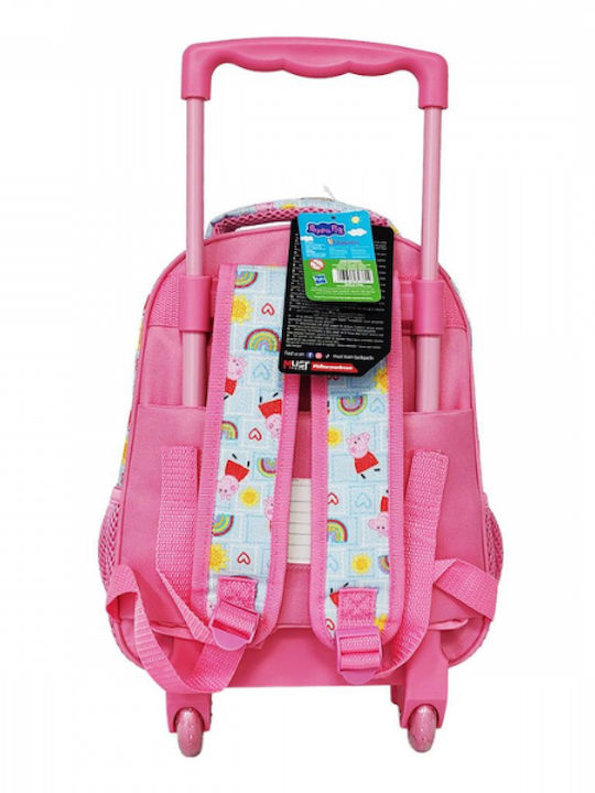 Trolley Schulranzen Kindergarten 27x10x31cm 2 Fächer Peppa Pig 1