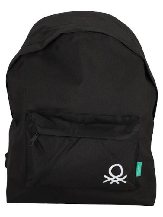 Benetton Creative Concepts Black School Backpack Junior High-High School Black 30 x 17 x 41cm