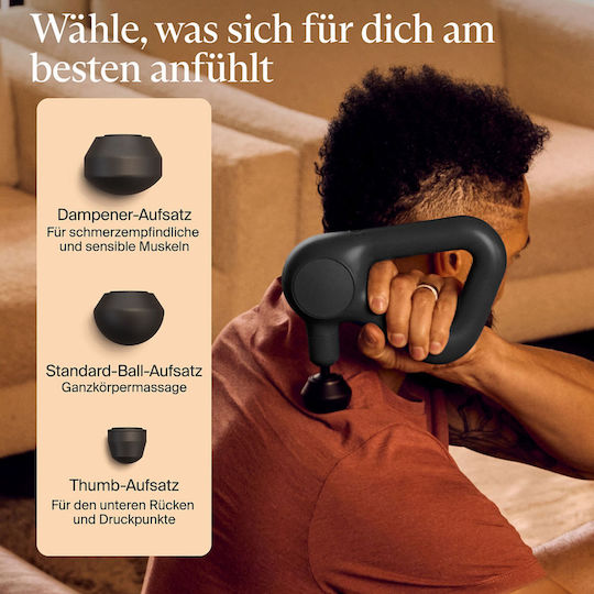 Therabody Relief Massage Gun for Body with Vibration Black