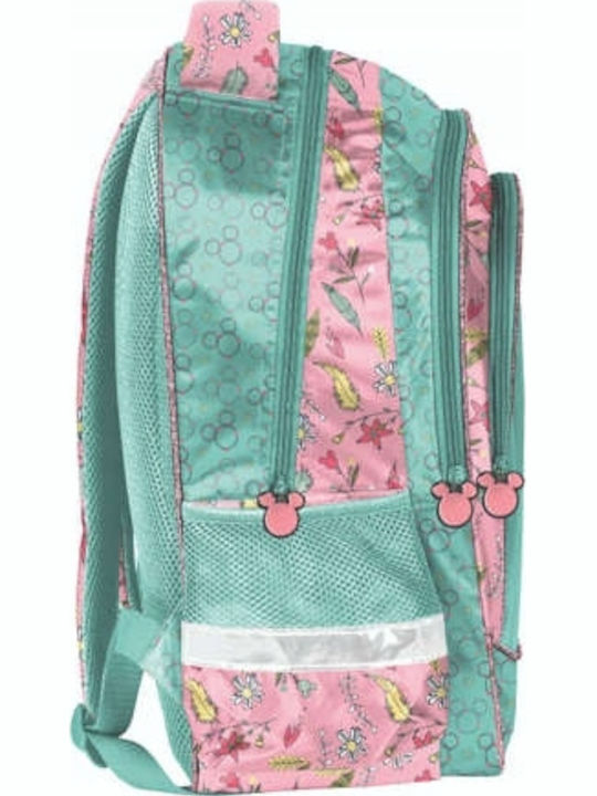 Paso Minnie Schulranzen Grundschule mit Flaschenhalter Mehrfarbige 29 x 19 x 41cm