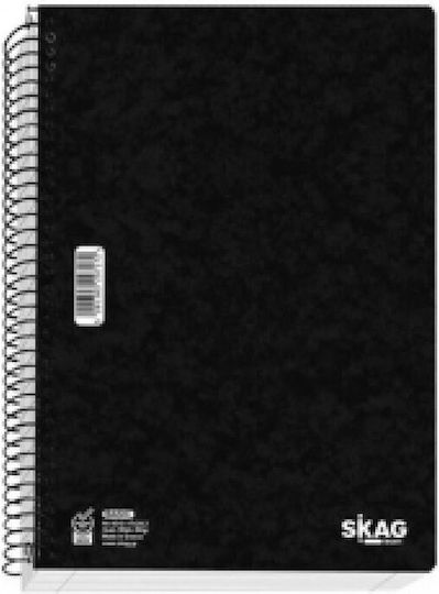 Skag Spiral Notebook Ruled B5 Basic Black