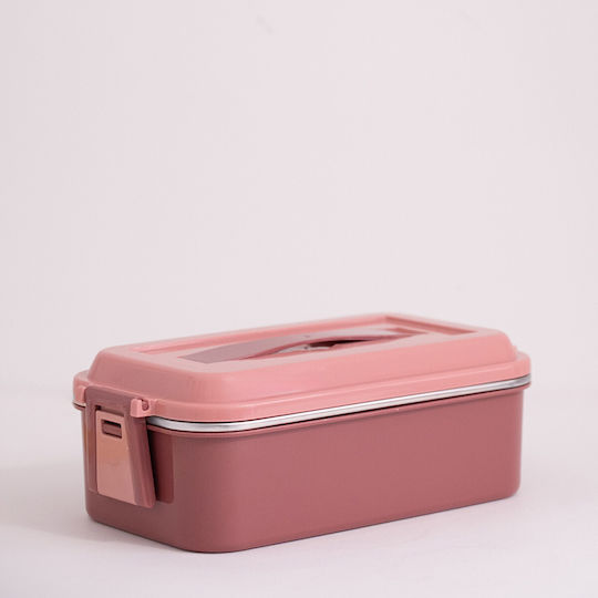 Sidirela Unicorn Stainless Steel Kids' Dinner Set Unicorns 0.46lt Thermal Pink