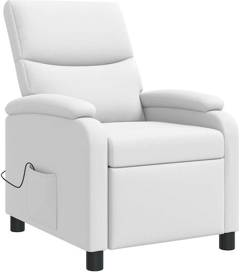 Relax Massage Armchair White 66x95x100cm