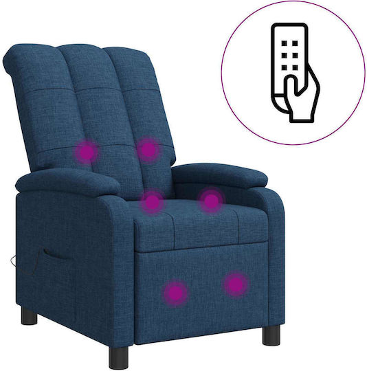 Πολυθρόνα Relax Massage Μπλε 66x95x100cm