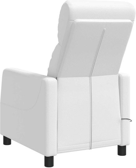 Πολυθρόνα Relax Massage Λευκό 66x95x100cm