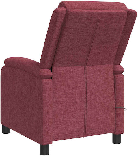 Πολυθρόνα Relax Massage Κόκκινο 66x95x100cm