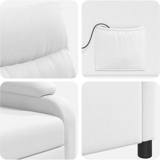 Relax Sessel Massage Weiß 66x95x100cm Relax Sessel Massage Weiß 66x95x100cm