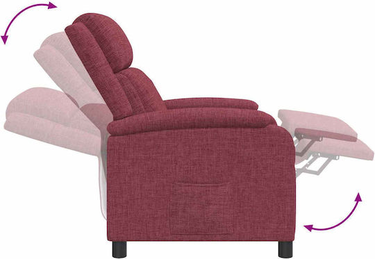 Πολυθρόνα Relax Massage Κόκκινο 66x95x100cm