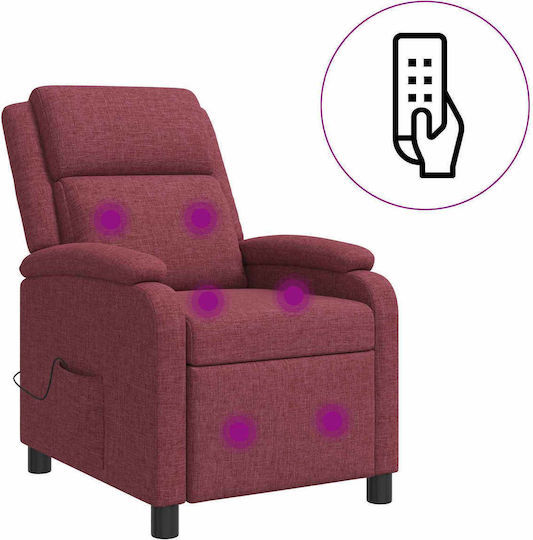 Πολυθρόνα Relax Massage Κόκκινο 66x95x100cm