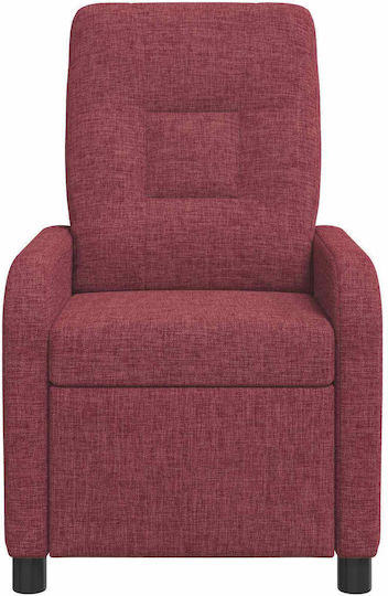 Πολυθρόνα Relax Massage με Υποπόδιο Κόκκινο 66x95x100cm