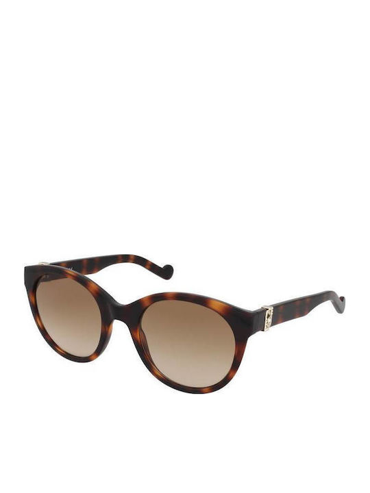 Liu Jo Women's Sunglasses with Brown Tartaruga Plastic Frame and Brown Lens