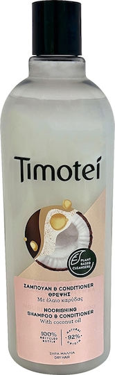 Timotei Nourishing 2in1 mit Kokosnussöl Shampoos für Alle Haartypen 400ml