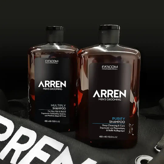 Farcom Arren Men's Grooming Purify Shampoos Tiefenreinigung & Glanz für Alle Haartypen 1000ml