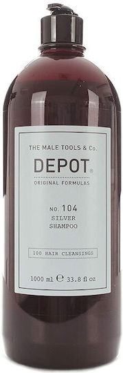 Depot No104 Silver Shampoo Σαμπουάν Διατήρησης Χρώματος για Βαμμένα Μαλλιά 1000ml