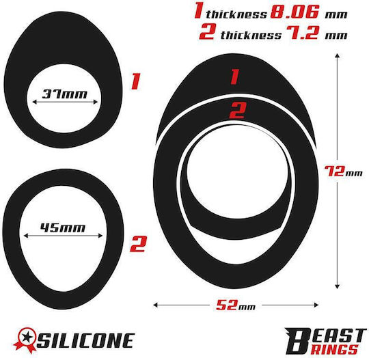 Double Ring Silicone 37/45 Mm