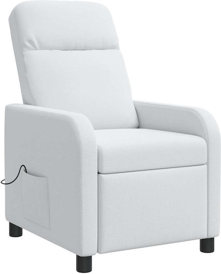 Relax Massage Armchair White 66x95x100cm