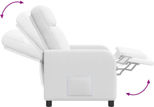 Relax Massage Armchair White 66x95x100cm