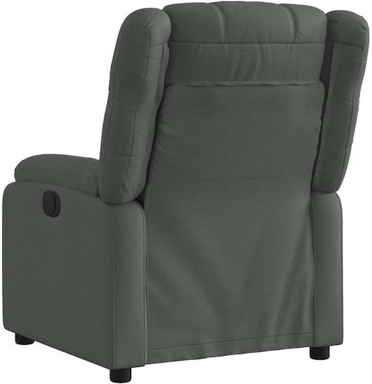 Relax Armchair with Footstool Dark Grey 77x95x99cm