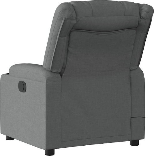 Relax Massage Armchair with Footstool Dark Grey 77x93x99cm