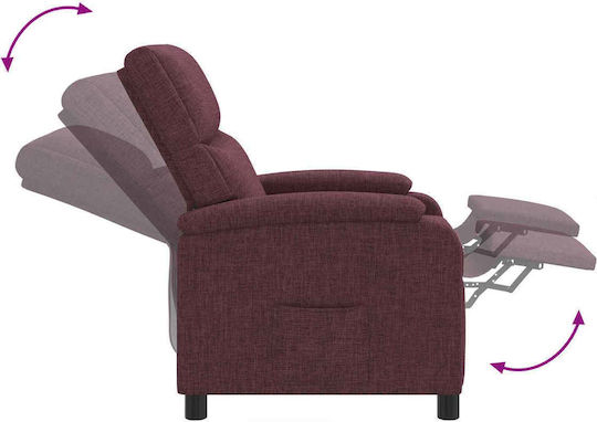 Πολυθρόνα Relax Massage Μοβ 66x95x100cm