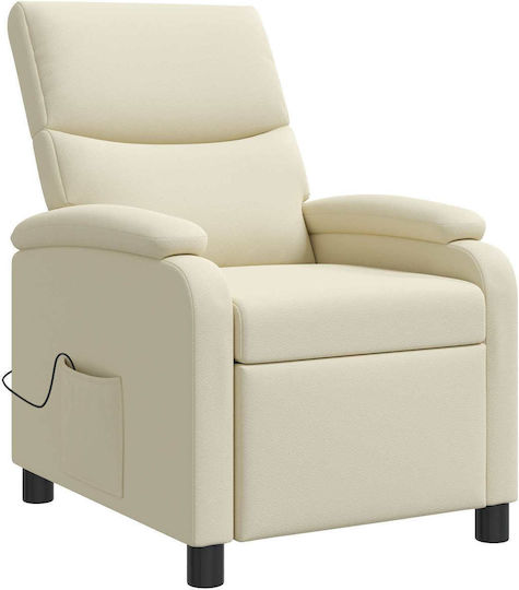 Πολυθρόνα Relax Massage Κρεμ 66x95x100cm