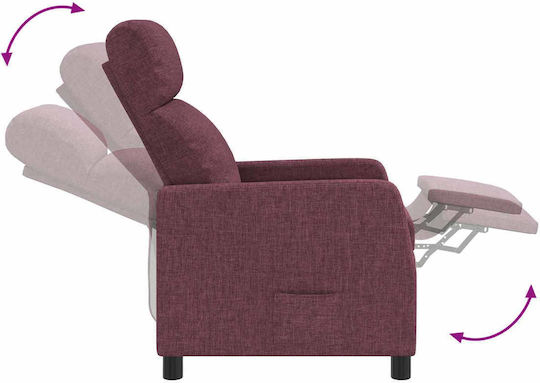Relax Massage Sessel Lila 66x95x100cm