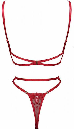 Modern Ocean Sexy Dessous-Set Rot 9802-03