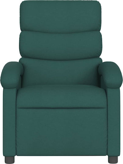 Πολυθρόνα Relax με Υποπόδιο Σκούρο Πράσινο 70x92x99.5cm