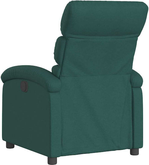 Πολυθρόνα Relax με Υποπόδιο Σκούρο Πράσινο 70x92x99.5cm