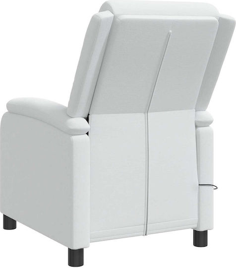 Πολυθρόνα Relax Massage Λευκό 66x95x100cm