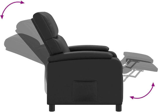 Πολυθρόνα Relax Massage Μαύρο 66x95x100cm
