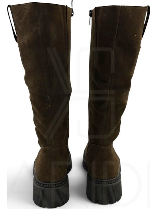 Damenstiefel Braun